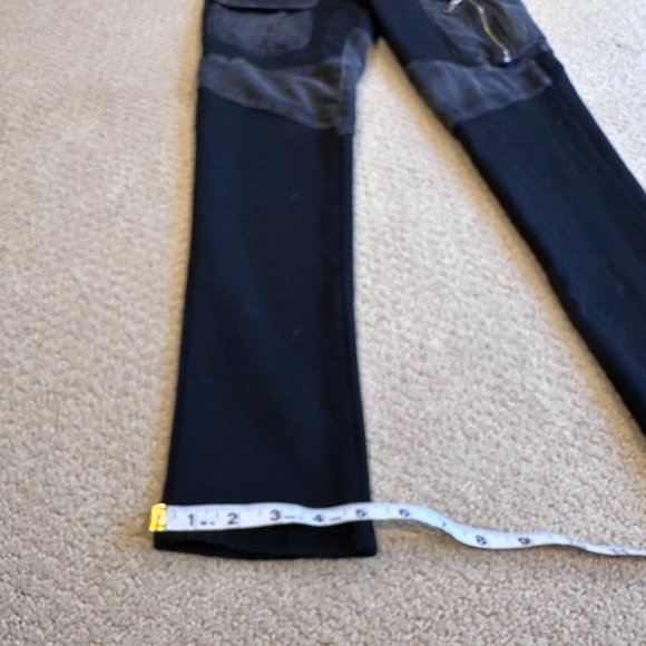 Goth Punk Emo Pants LYUZHE SD Patch Pencil SD Stretchy Denim LARGE Urban Street - Picture 10 of 13